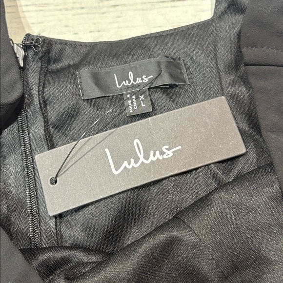 NWT Lulus Glamorous Disposition Black Ruched Maxi Dress - Picture 3 of 9